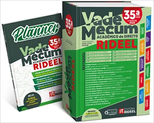 LIVRO Vade Mecum Acadêmico de Direito Rideel 35 edição 2 semestre 2022 escrito por Anne Joyce Angher 978-6557387436 655738743X