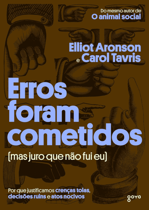Erros foram cometidos escrito por Elliot Aronson #muitoslivros https://muitoslivros.com.br/