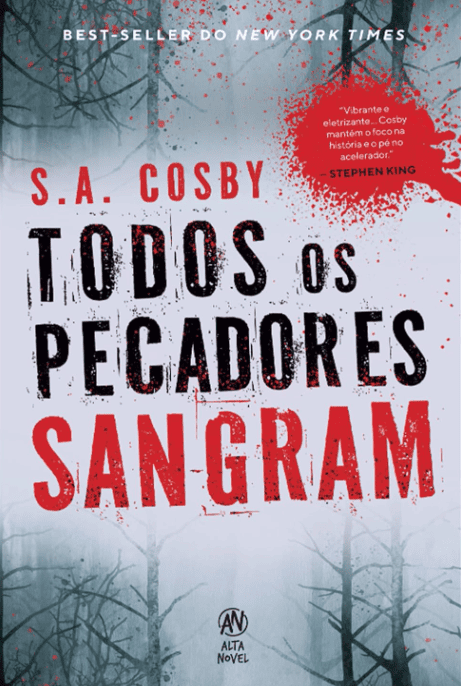 Todos os Pecadores Sangram escrito por S. A. Cosby #muitoslivros https://muitoslivros.com.br/