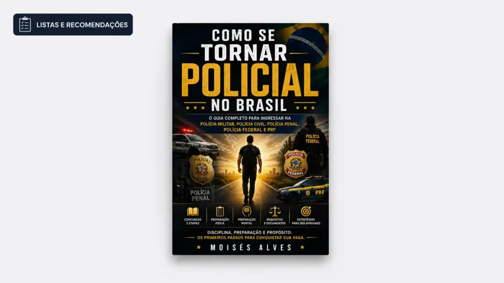 Como se Tornar Policial no Brasil: novo eBook apresenta guia para concursos da PM, Polícia Civil, PF, PRF e Polícia Penal 1 Como se Tornar Policial no Brasil muitoslivros.com.br